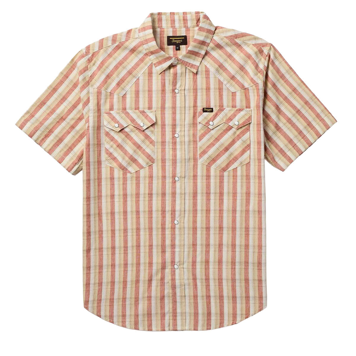 Seager Sawtoof Shirt - White Wash Plaid image 1