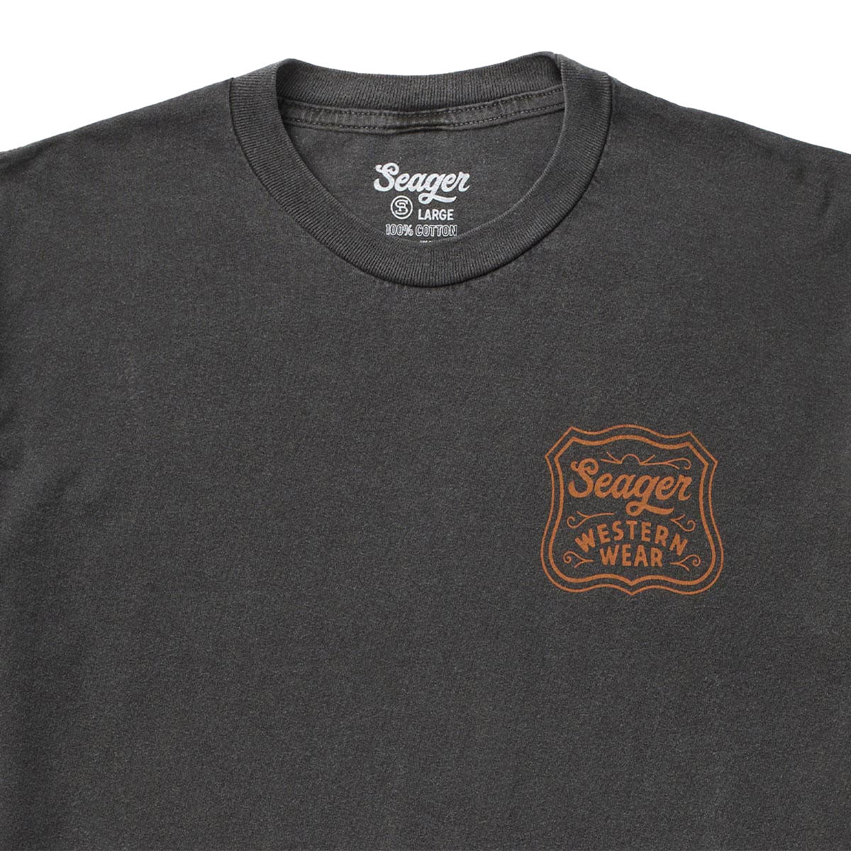 Seager Premium Badge T-Shirt - Pigment Black image 3