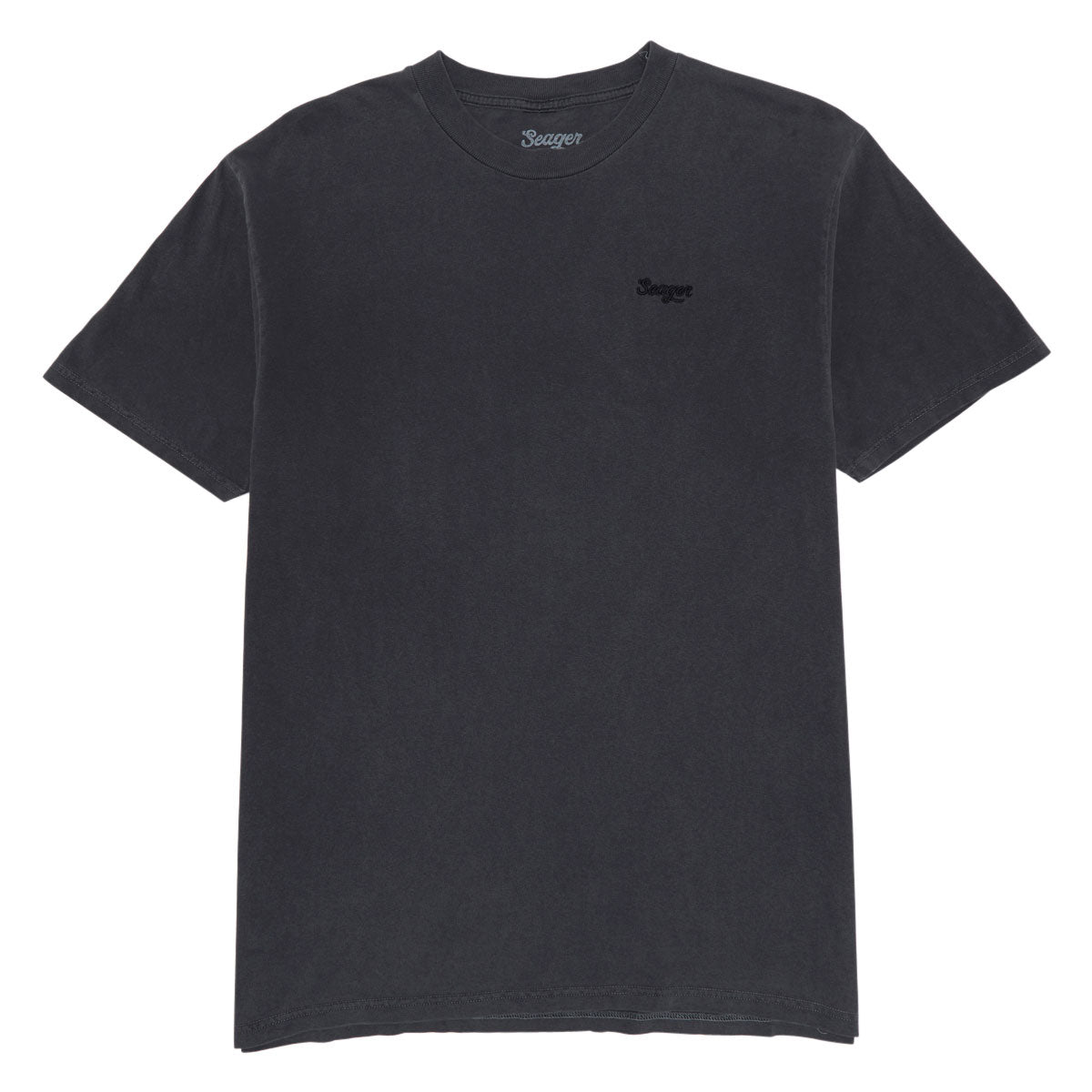 Seager Premium Embroidered Russ T-Shirt - Pigment Black image 1