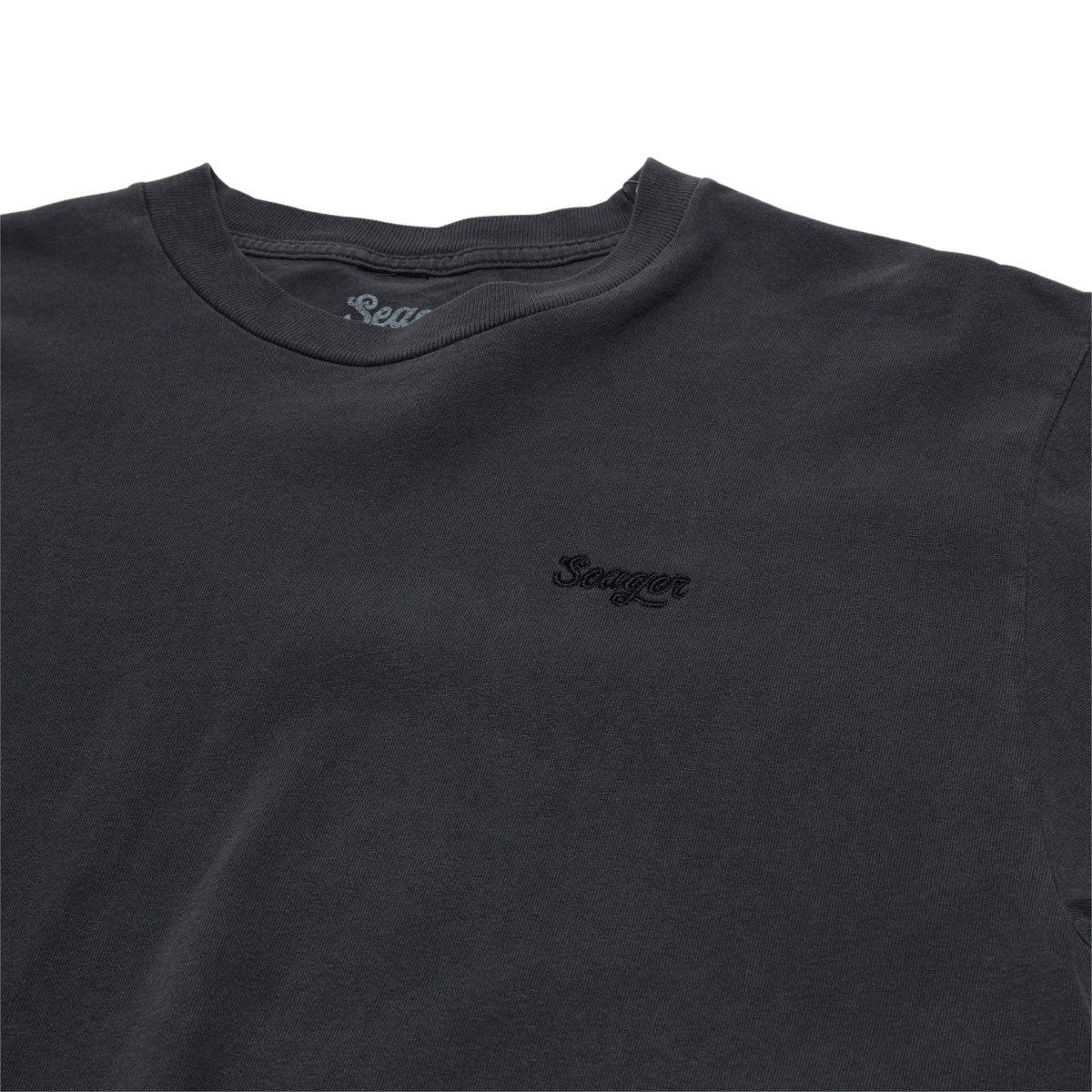 Seager Premium Embroidered Russ T-Shirt - Pigment Black image 2