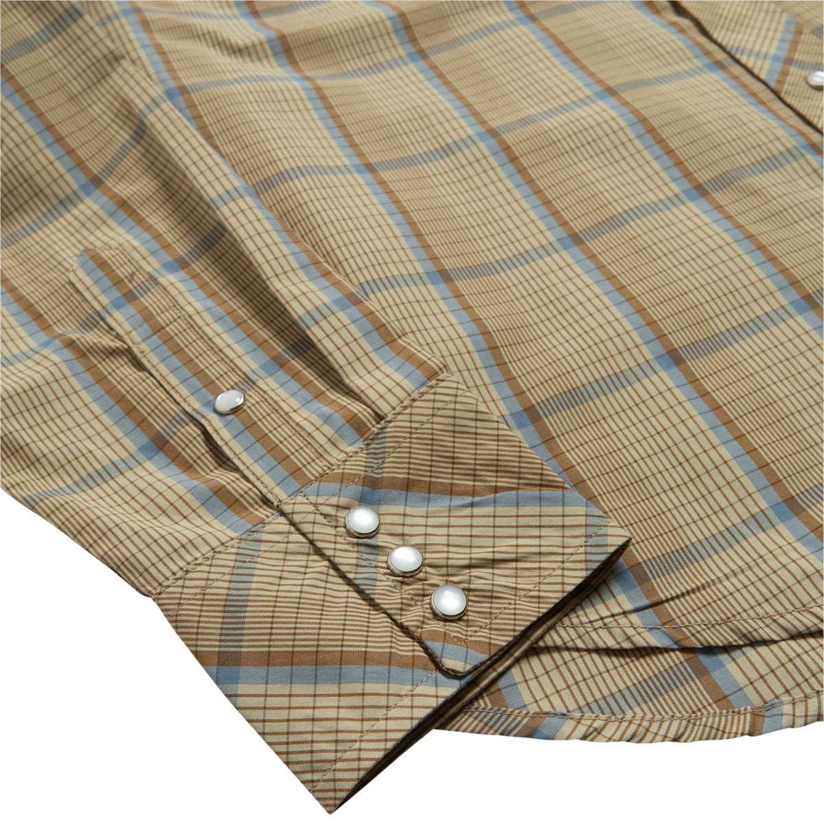 Seager Sawtoof Long Sleeve Shirt - Tall Plaid Light Khaki image 4