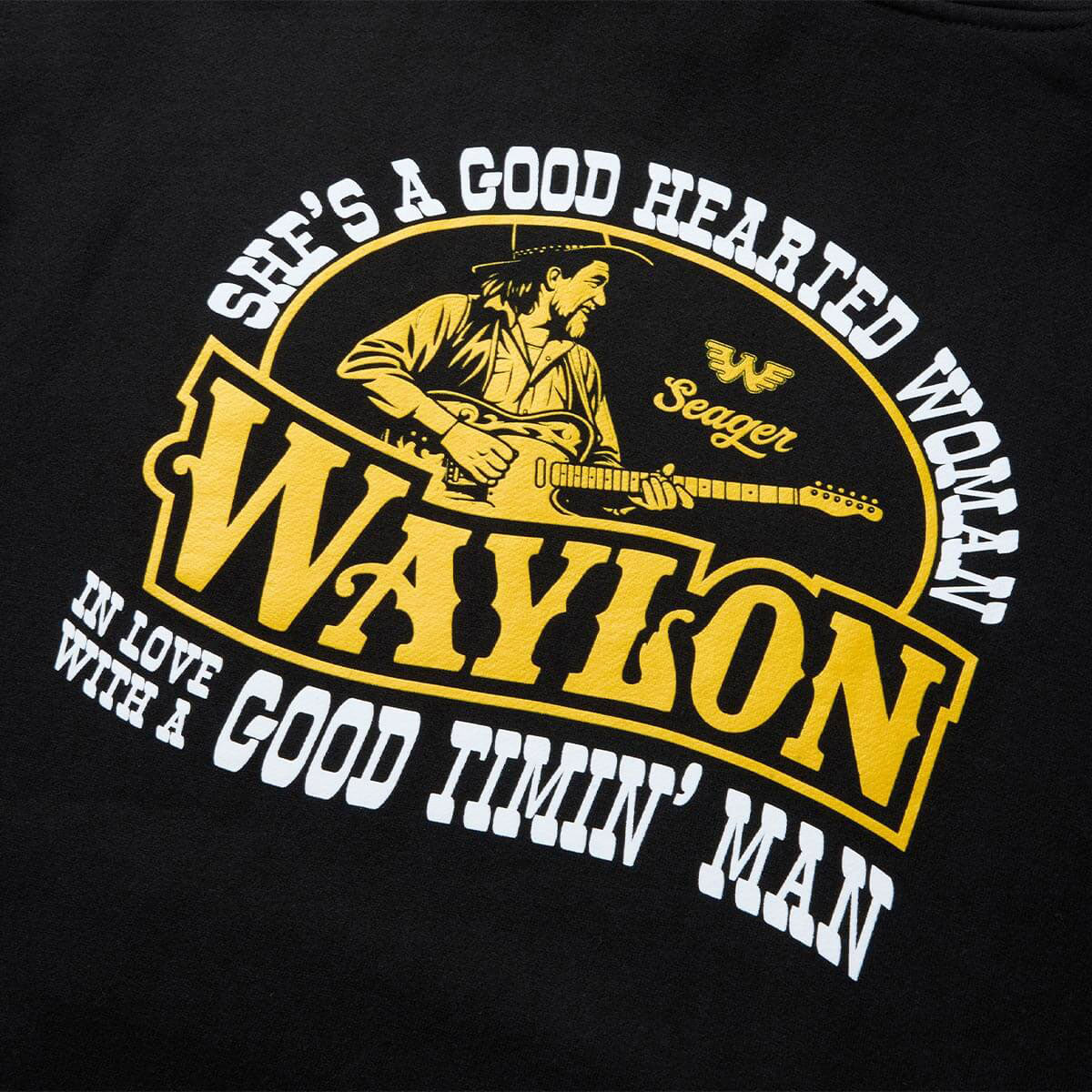 Seager Good Hearted Woman Hoodie - Black image 3