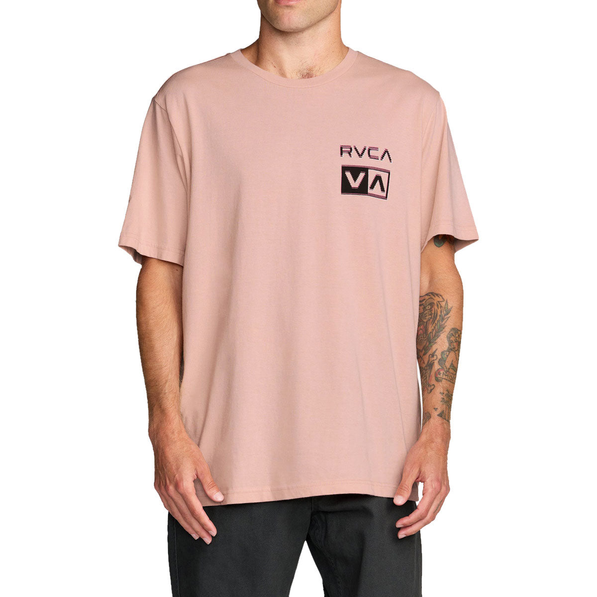 RVCA Glitch T-Shirt - Pale Mauve image 3