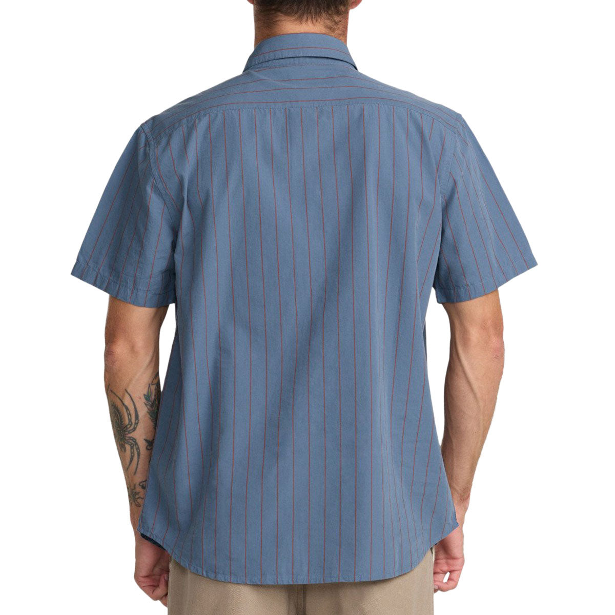 RVCA Dayshift Workwear Stripe Shirt - Vintage Navy image 2