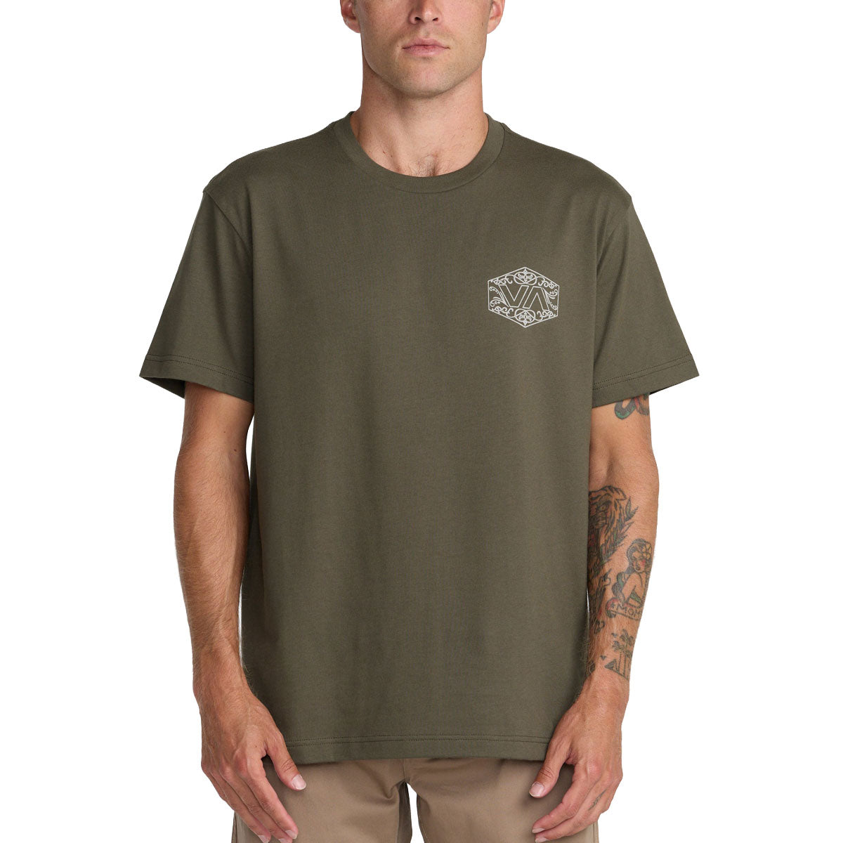 RVCA Hex Filigre T-Shirt - Fatigue image 3