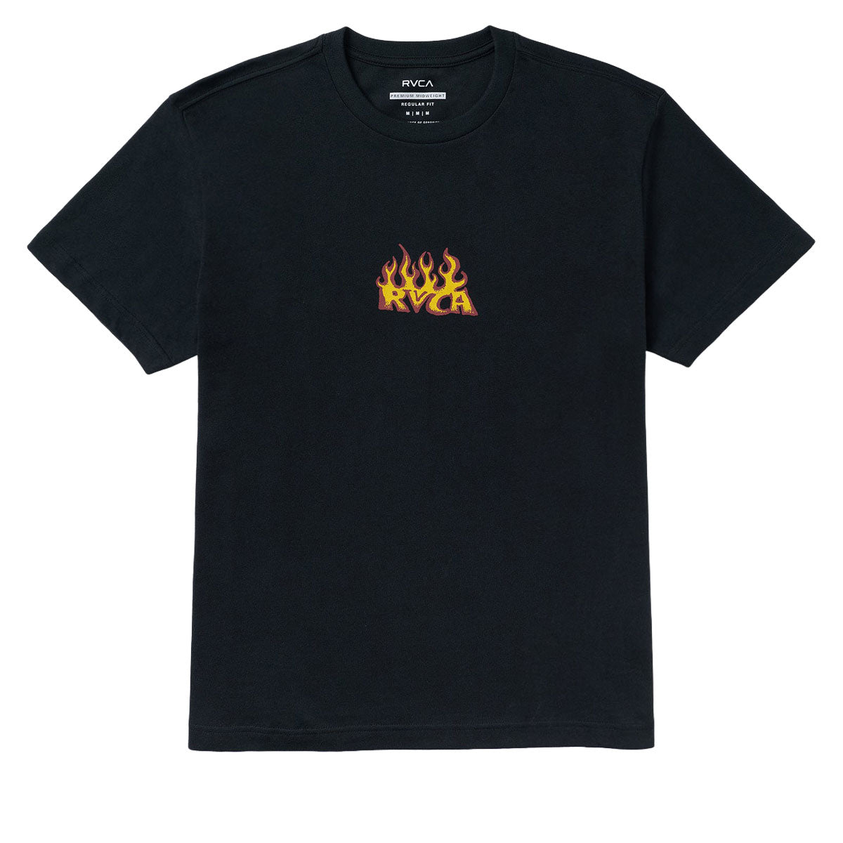 RVCA Spanky Fuego T-Shirt - Black image 1