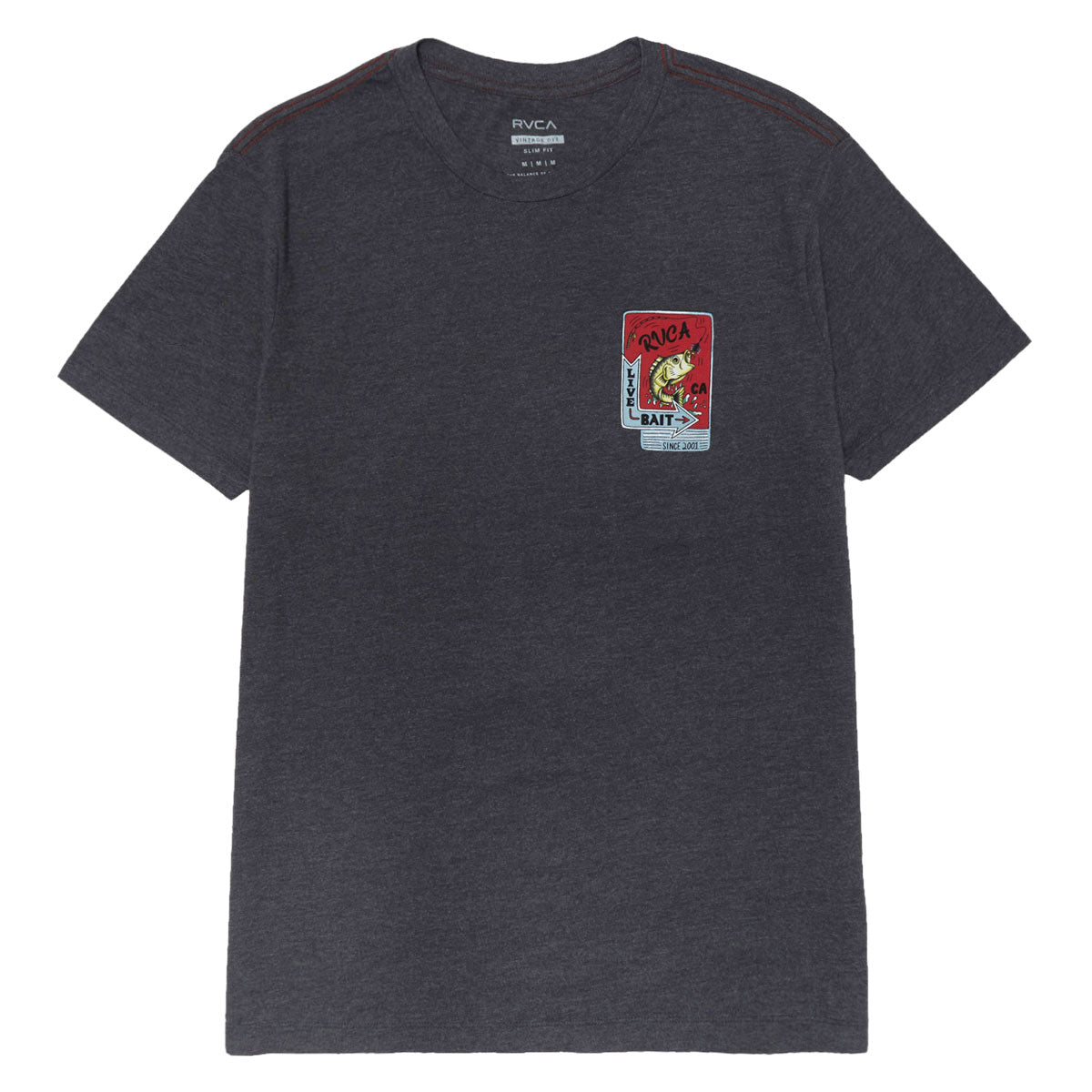 RVCA Live Bait T-Shirt - Black image 2