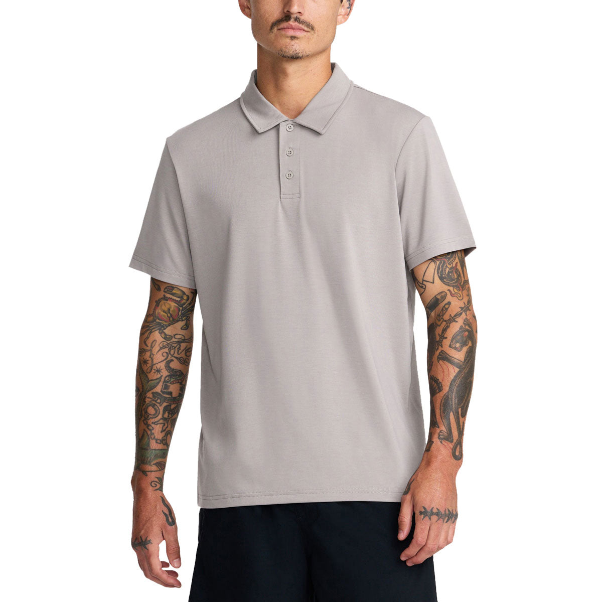 RVCA Balance Polo Shirt - Brown Stone image 1
