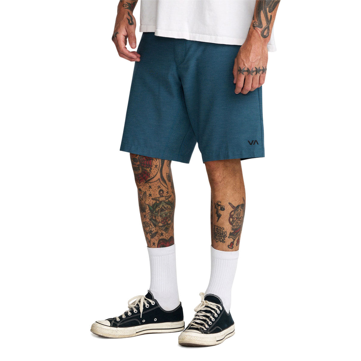 RVCA Sport Course Chino Shorts - Denim Heather image 2