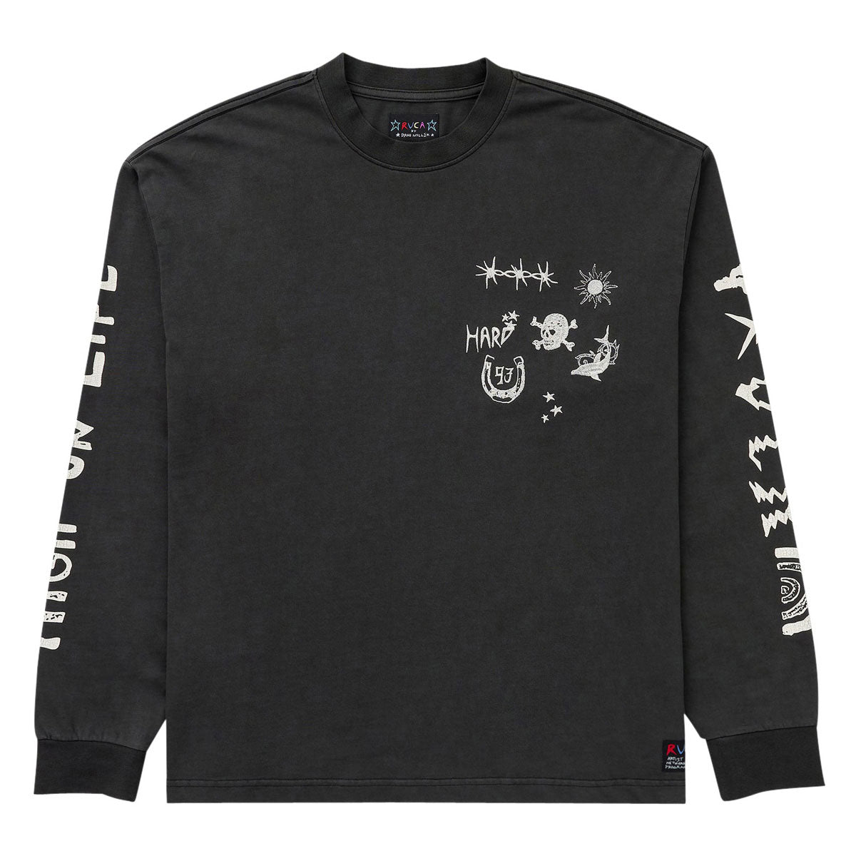 RVCA High On Life Long Sleeve Shirt - Pirate Black image 1