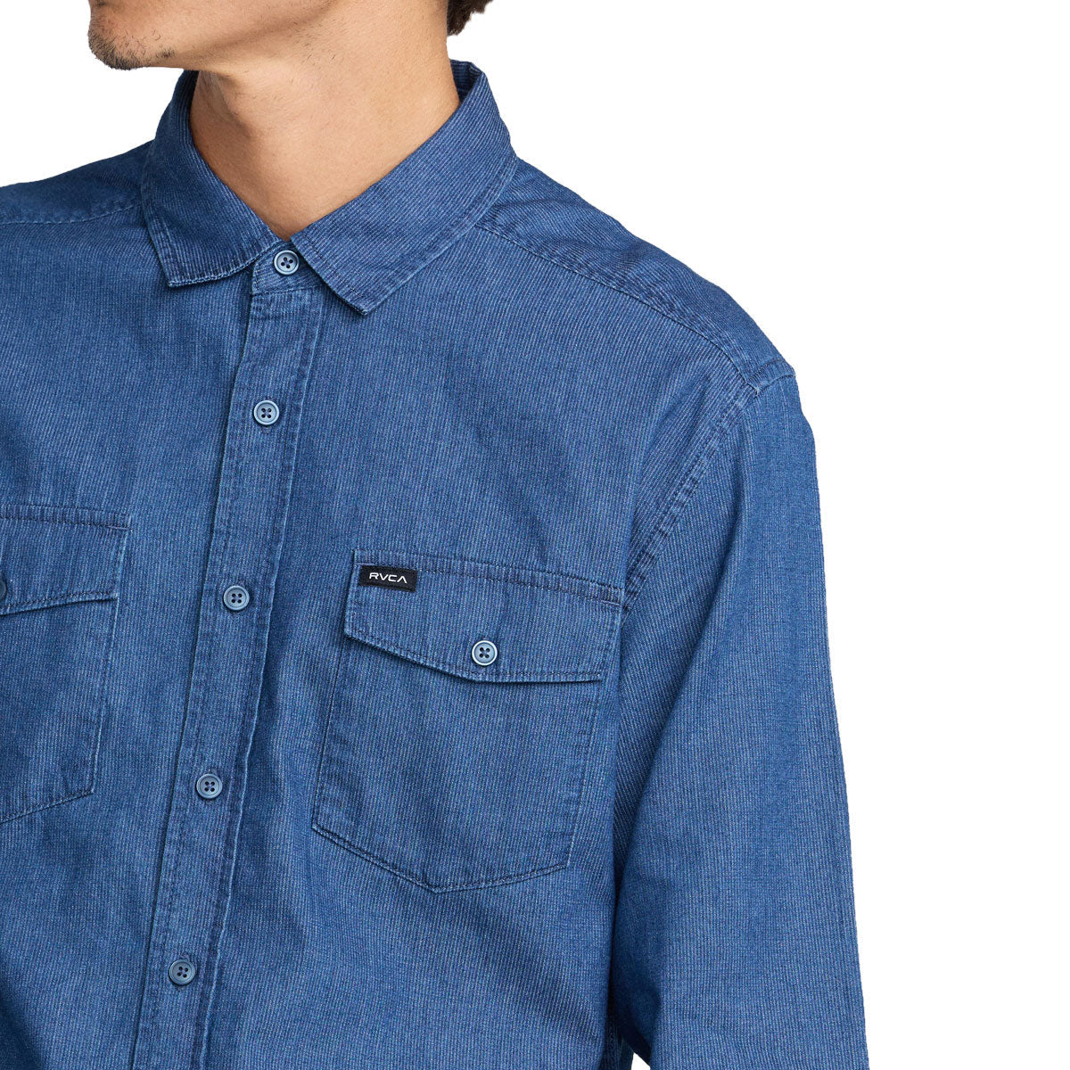 RVCA Denim Days Long Sleeve Shirt - Indigo image 4