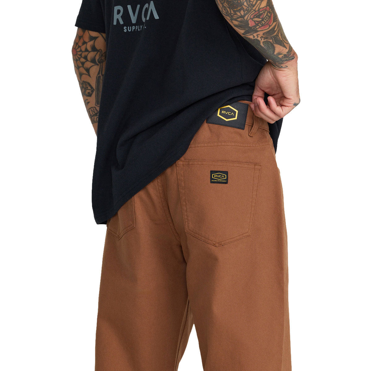 RVCA Dayshift 5 Pocket Pants - Rawhide image 4
