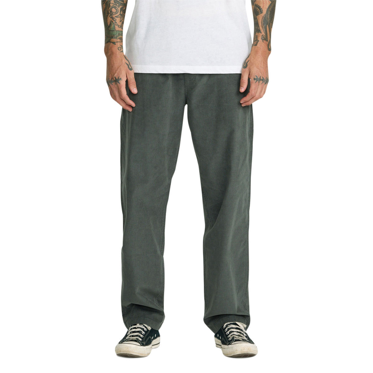 RVCA Vacancy Cord Elastic Pants - Sage Leaf image 1