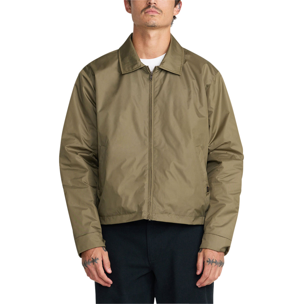 RVCA Dayshift Windbreaker Jacket - Light Olive image 1