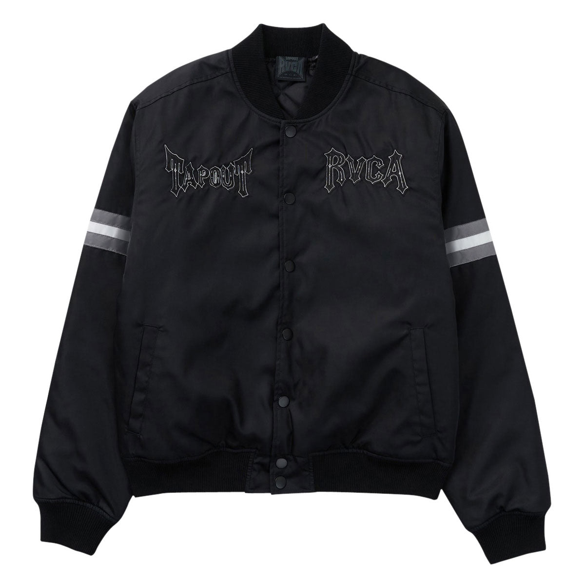 RVCA x Tapout Satin Jacket - Black image 1
