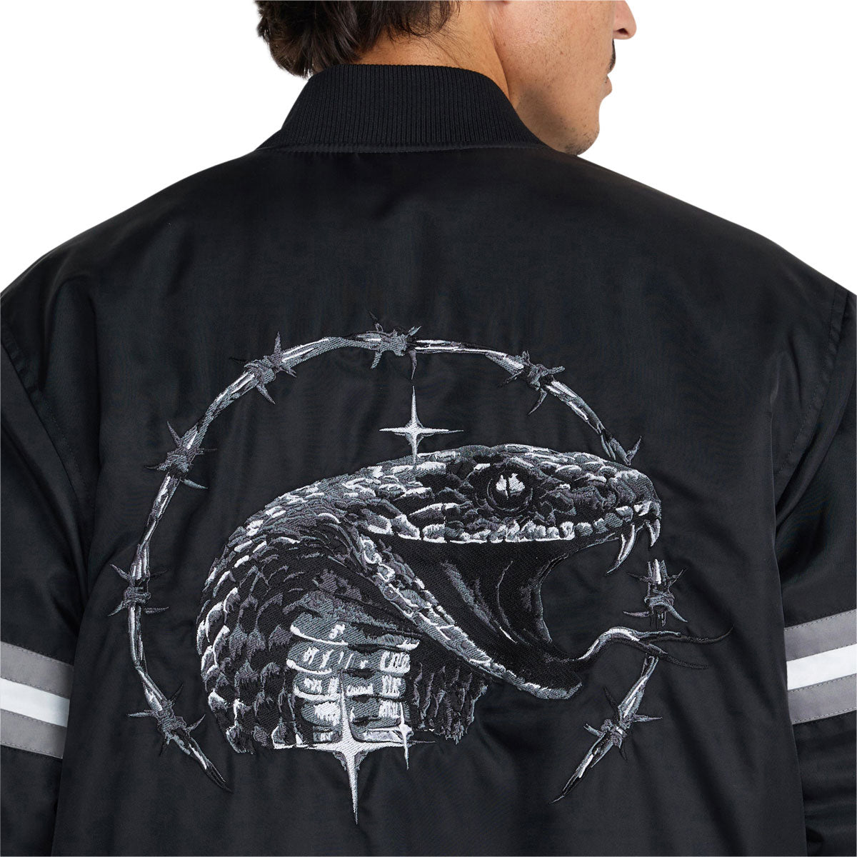RVCA x Tapout Satin Jacket - Black image 5