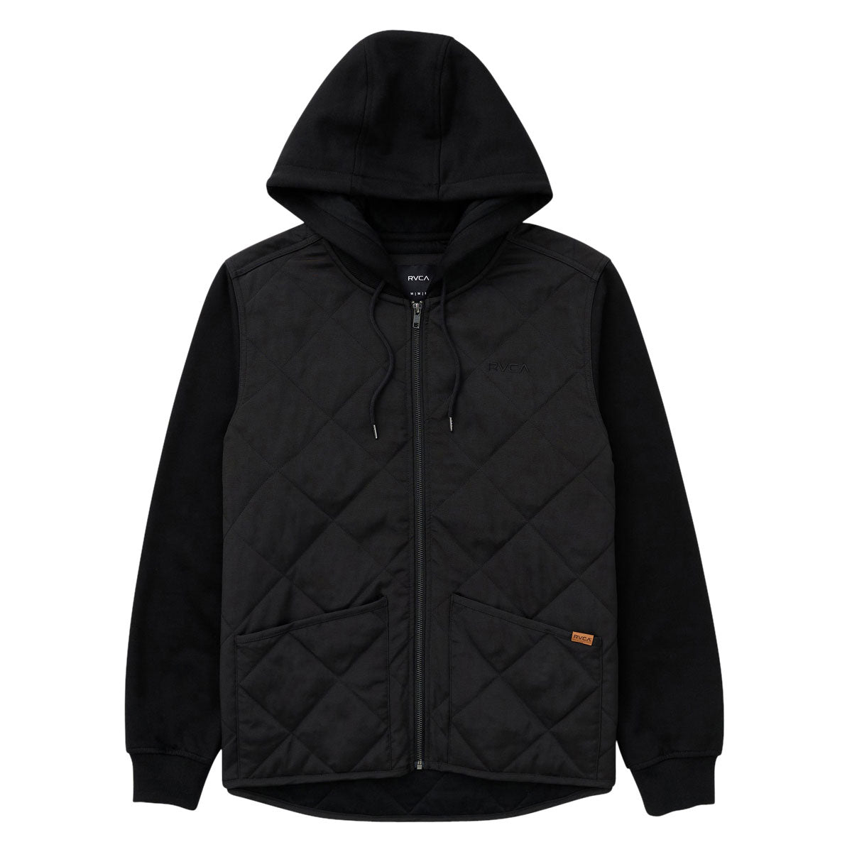 RVCA Warner Hooded Puffer Jacket - RVCA Black image 1