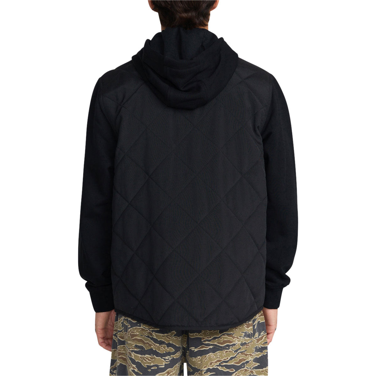 RVCA Warner Hooded Puffer Jacket - RVCA Black image 3