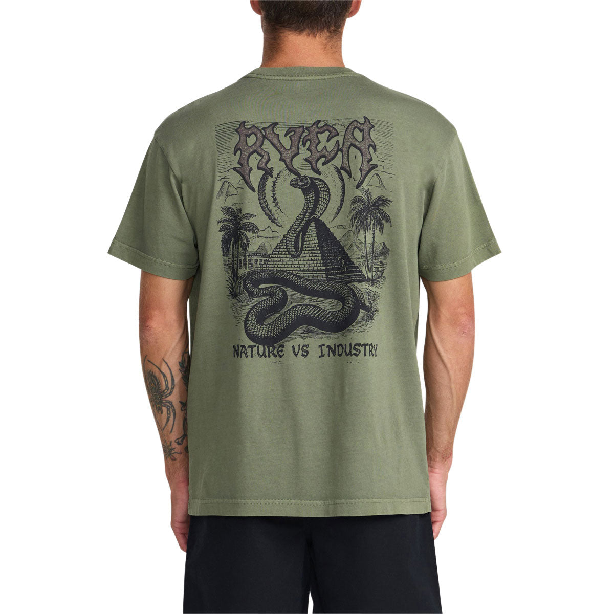RVCA Cobra Empire T-Shirt - Olive image 4
