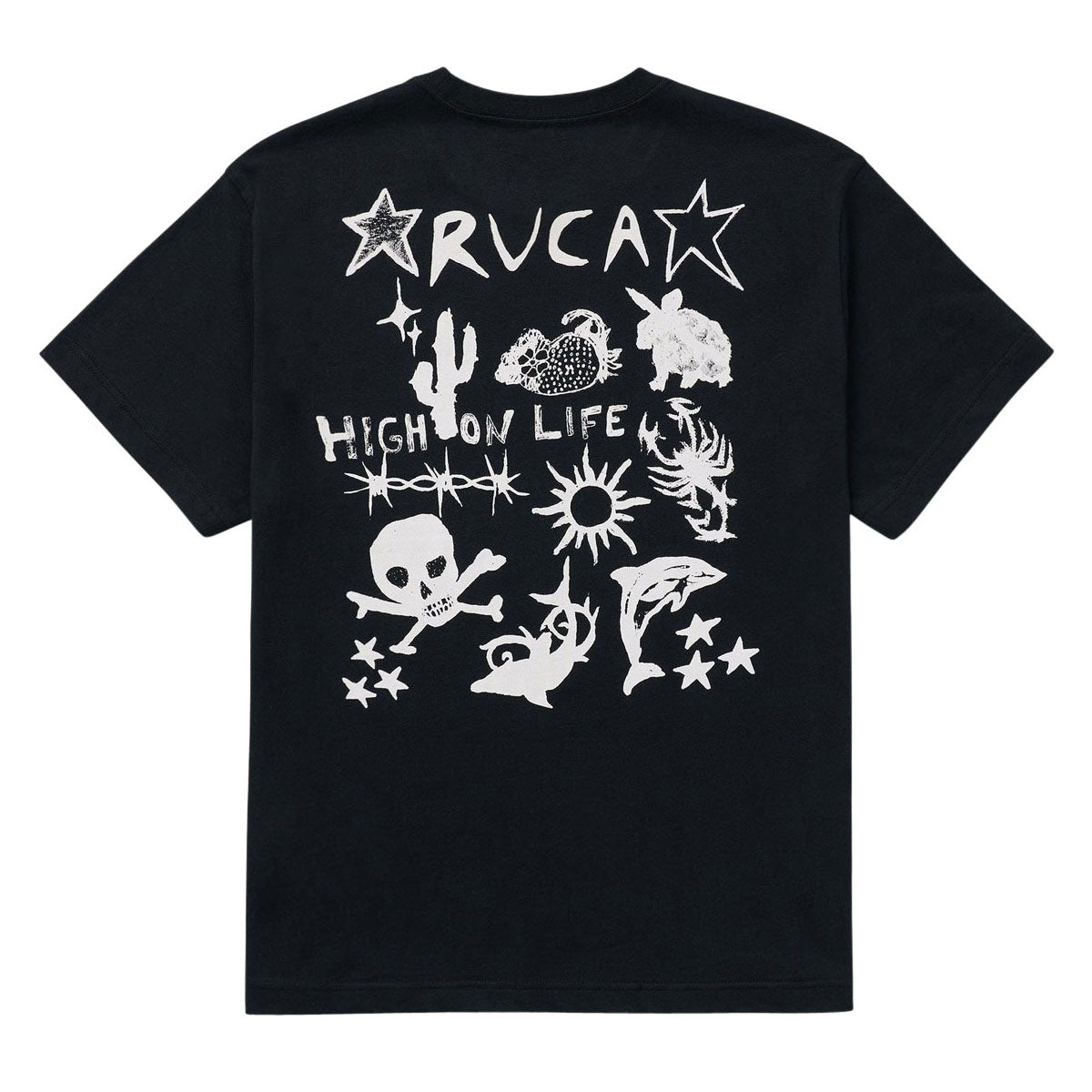 RVCA High On Life T-Shirt - Black image 1