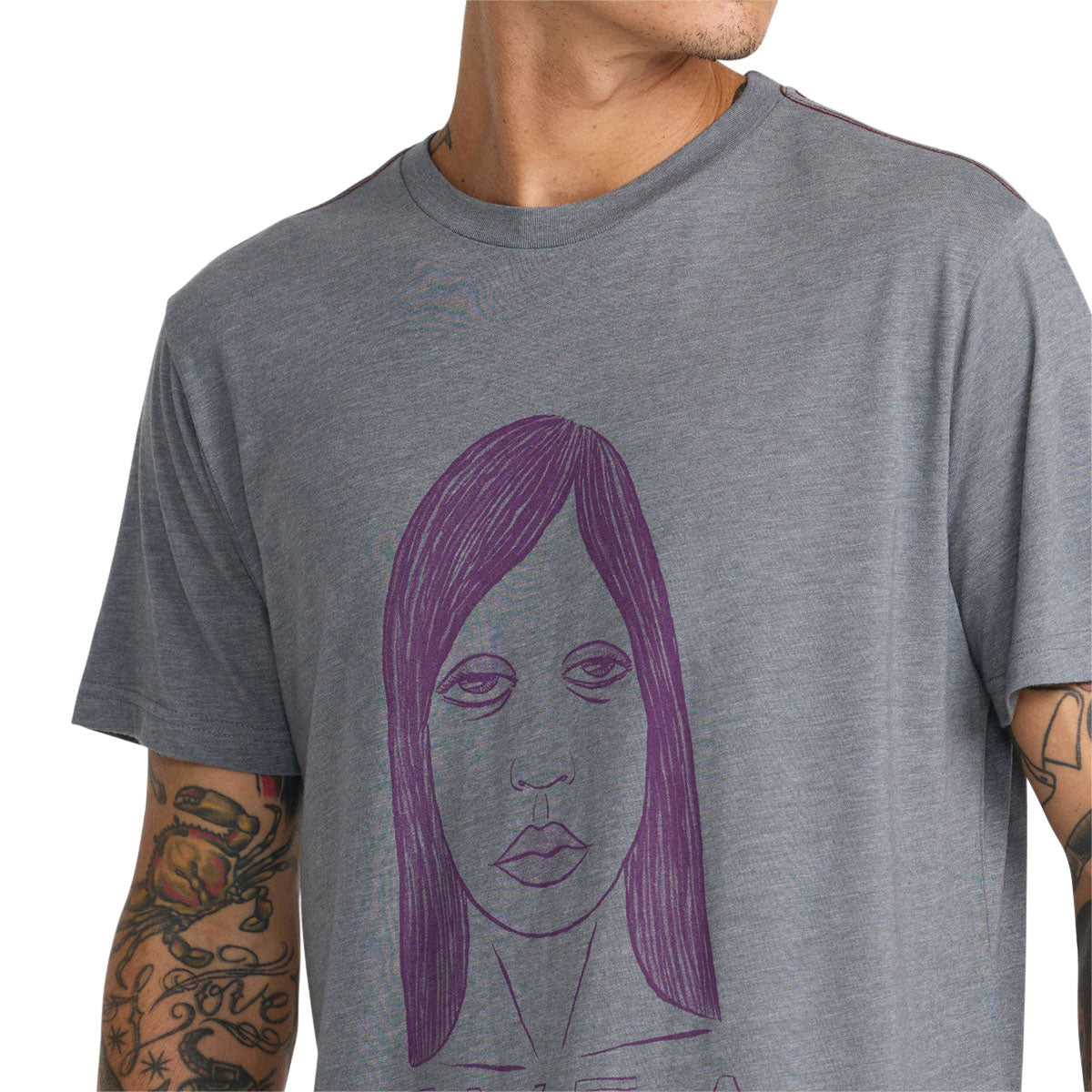 RVCA Sleepy Girl T-Shirt - Smoke image 5