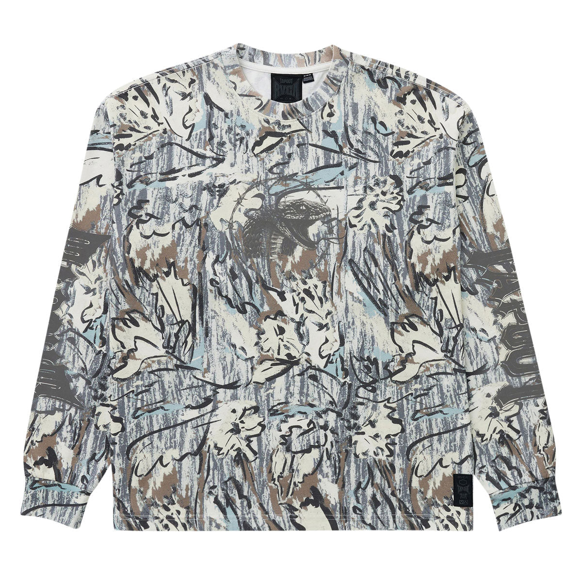 RVCA x Tapout Heavyweight Long Sleeve T-Shirt - Camo image 1