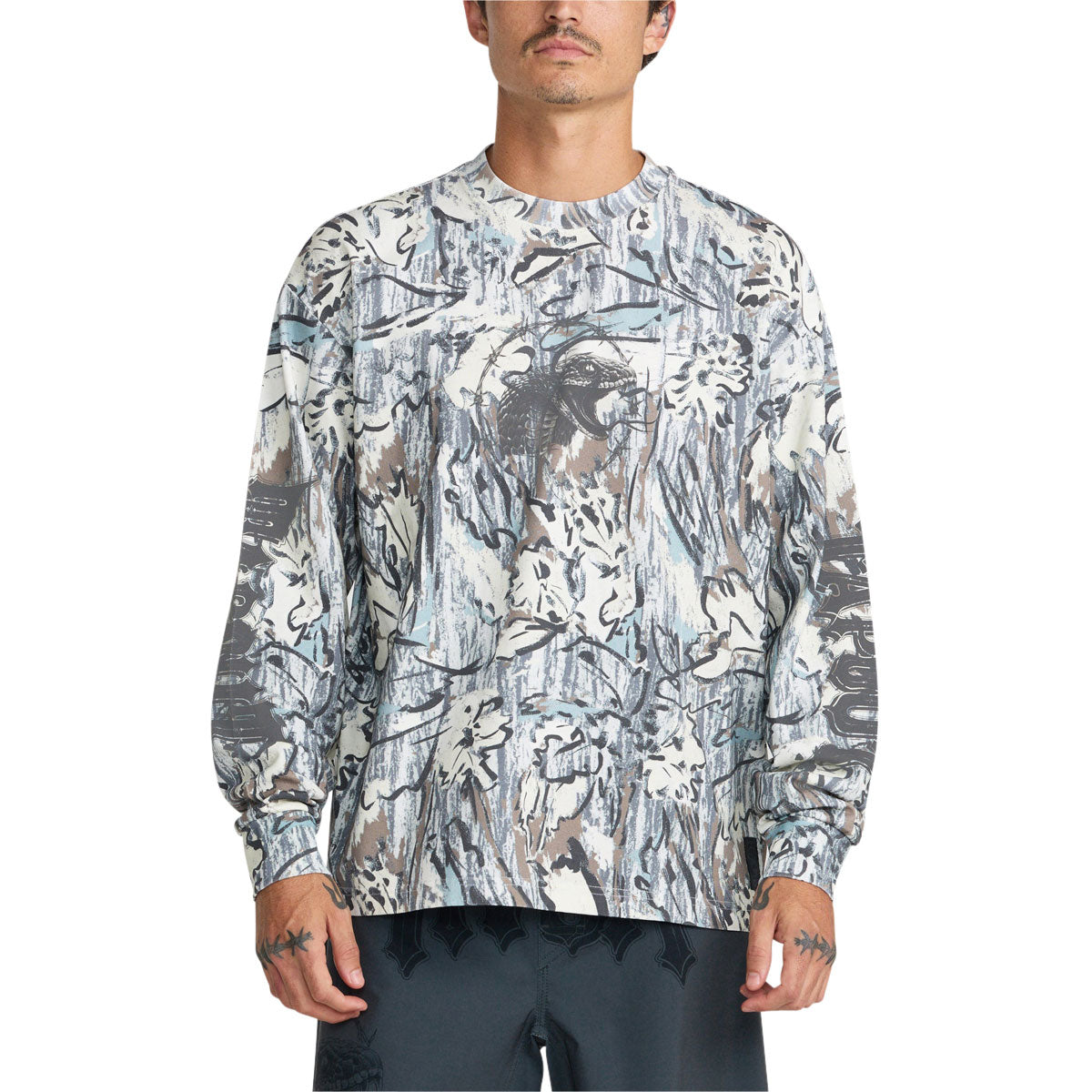 RVCA x Tapout Heavyweight Long Sleeve T-Shirt - Camo image 2