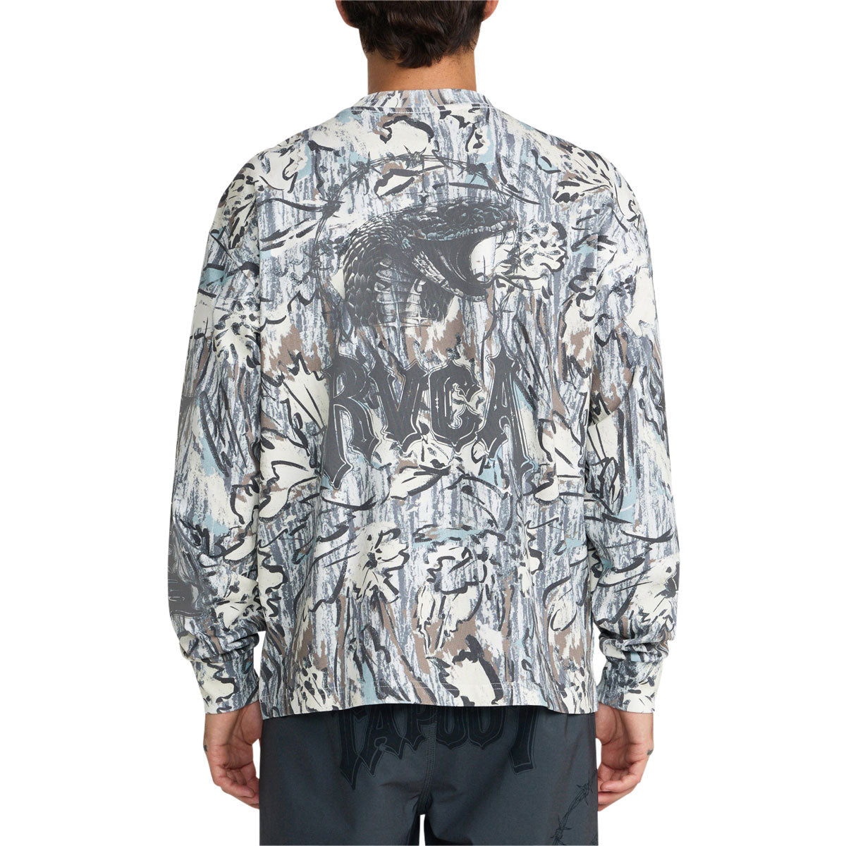 RVCA x Tapout Heavyweight Long Sleeve T-Shirt - Camo image 3