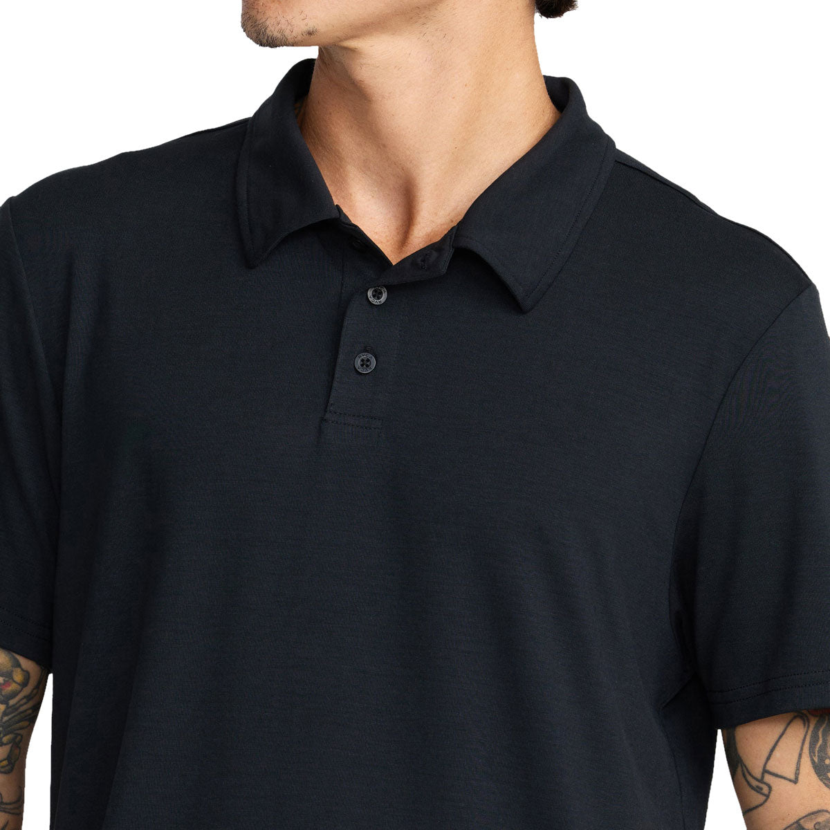 RVCA Balance Polo Shirt - Black image 3