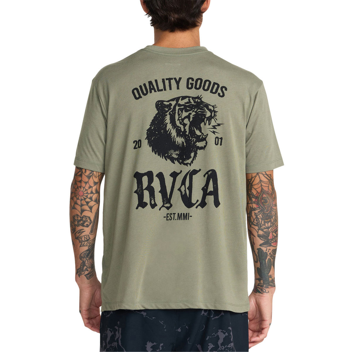 RVCA Big Cat T-Shirt - Army image 4