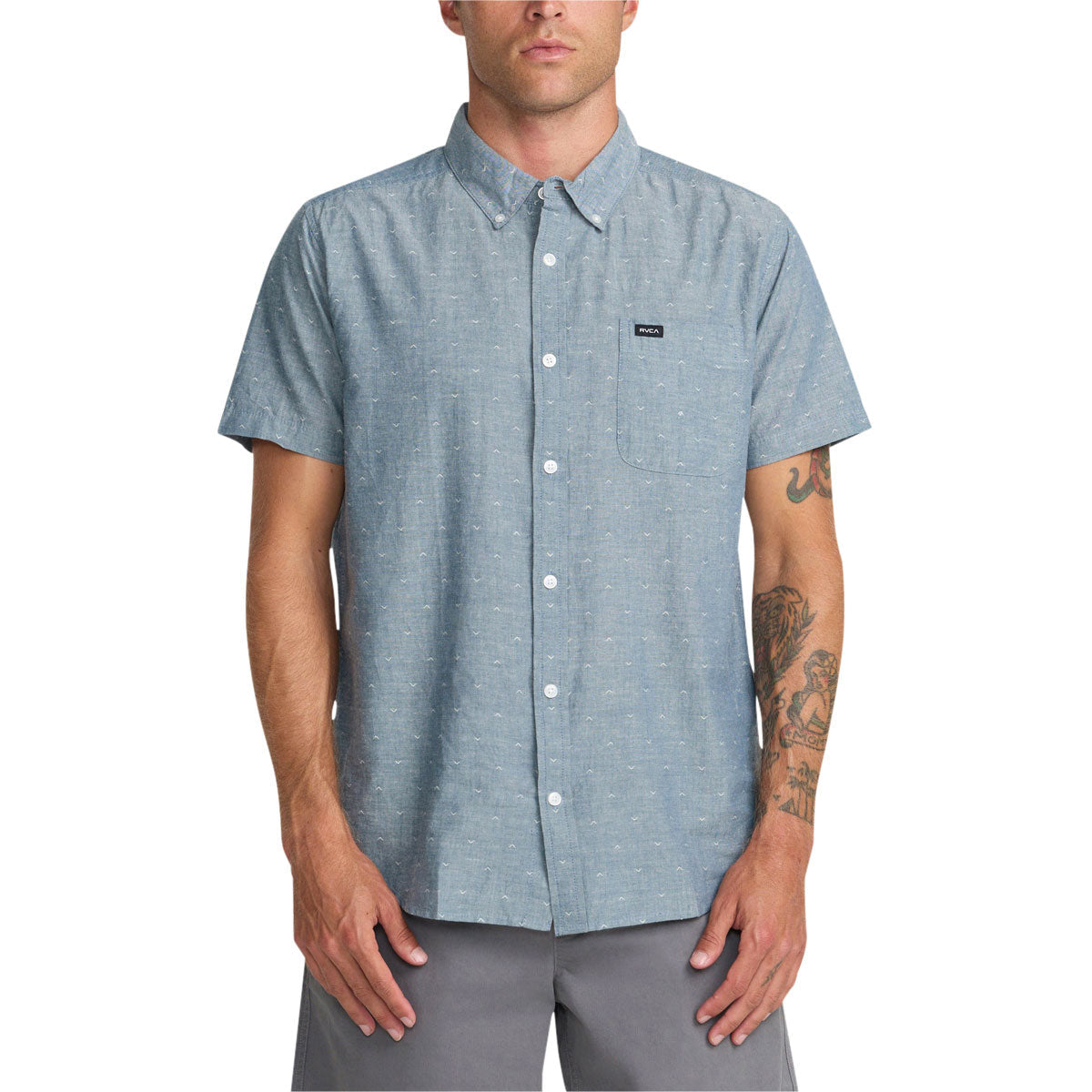 RVCA Thatll Do Dobby Shirt - Vintage Navy image 1