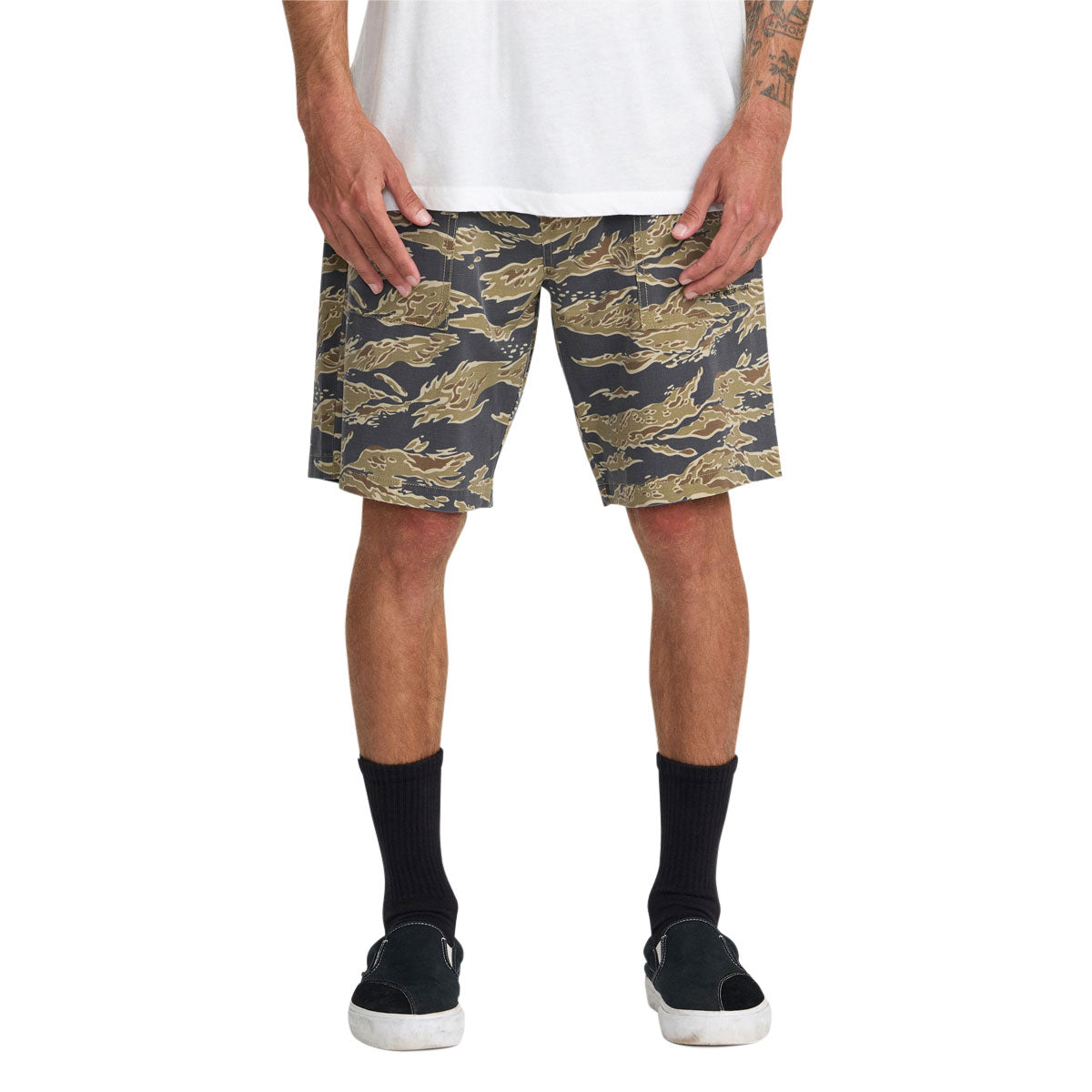 RVCA Mil Utility Shorts - Tiger Camo image 2