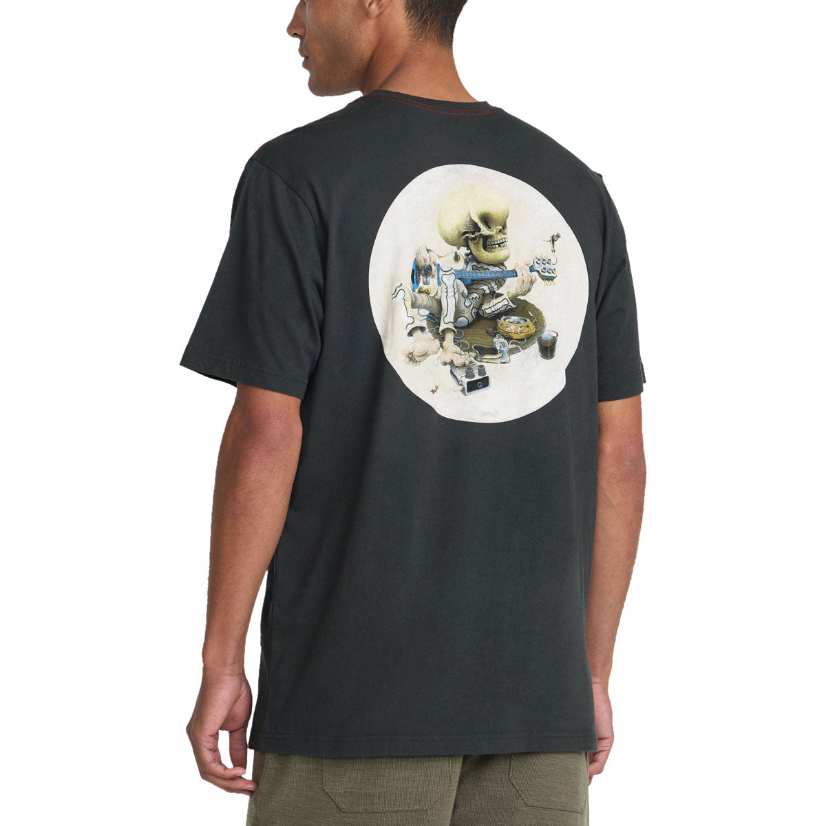RVCA Skull Jams T-Shirt - Pirate Black image 4