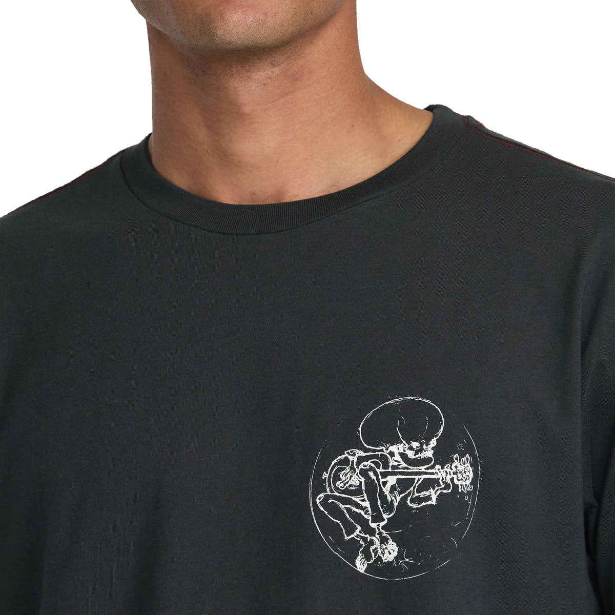 RVCA Skull Jams T-Shirt - Pirate Black image 5