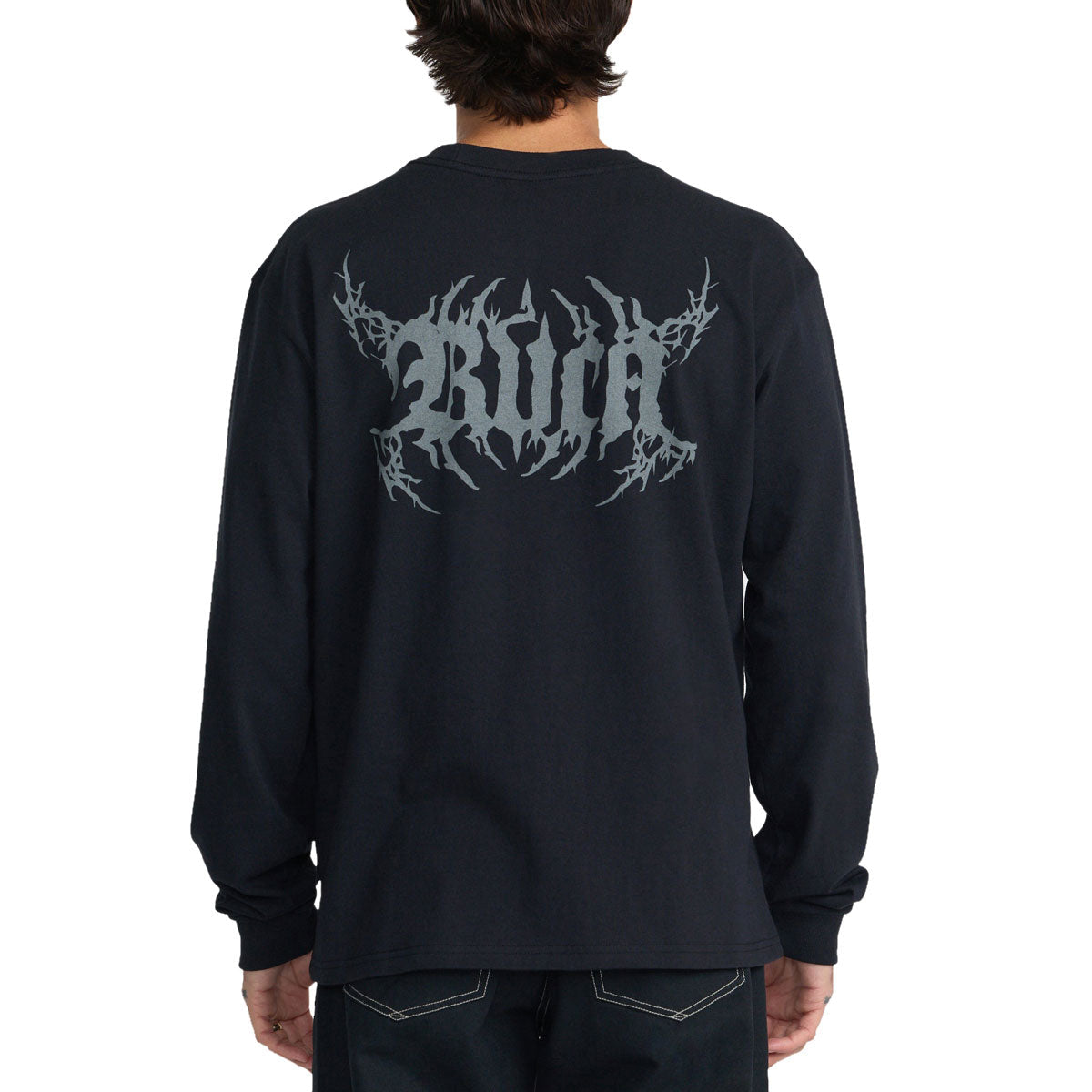 RVCA Virus Long Sleeve T-Shirt - Black image 4