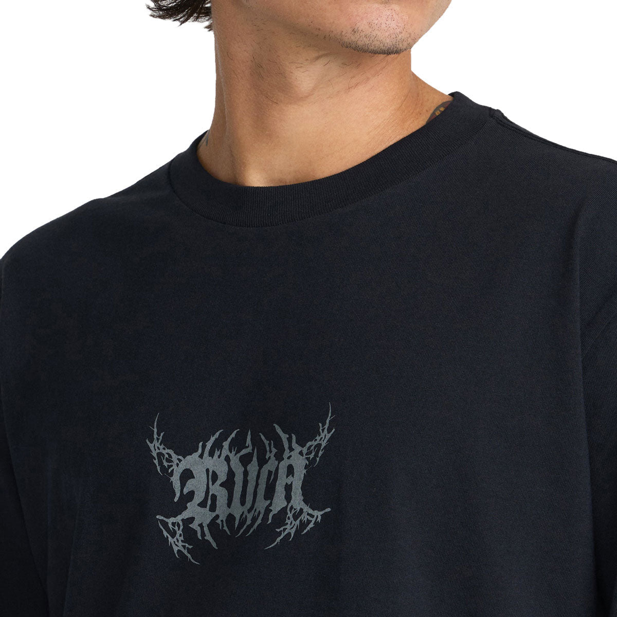 RVCA Virus Long Sleeve T-Shirt - Black image 5