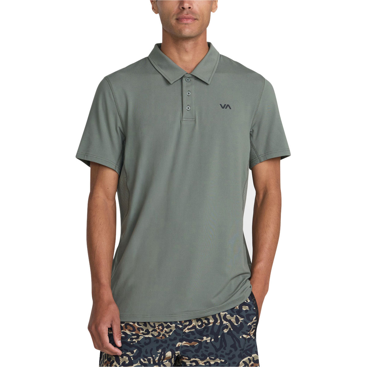 RVCA Sport Vent Polo Shirt - Sage Leaf II image 1