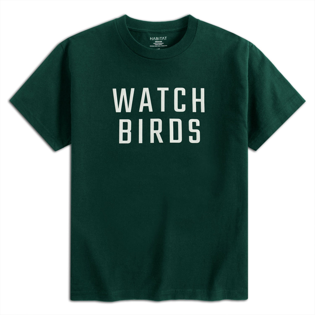Habitat Watch Birds T-Shirt - Green image 1