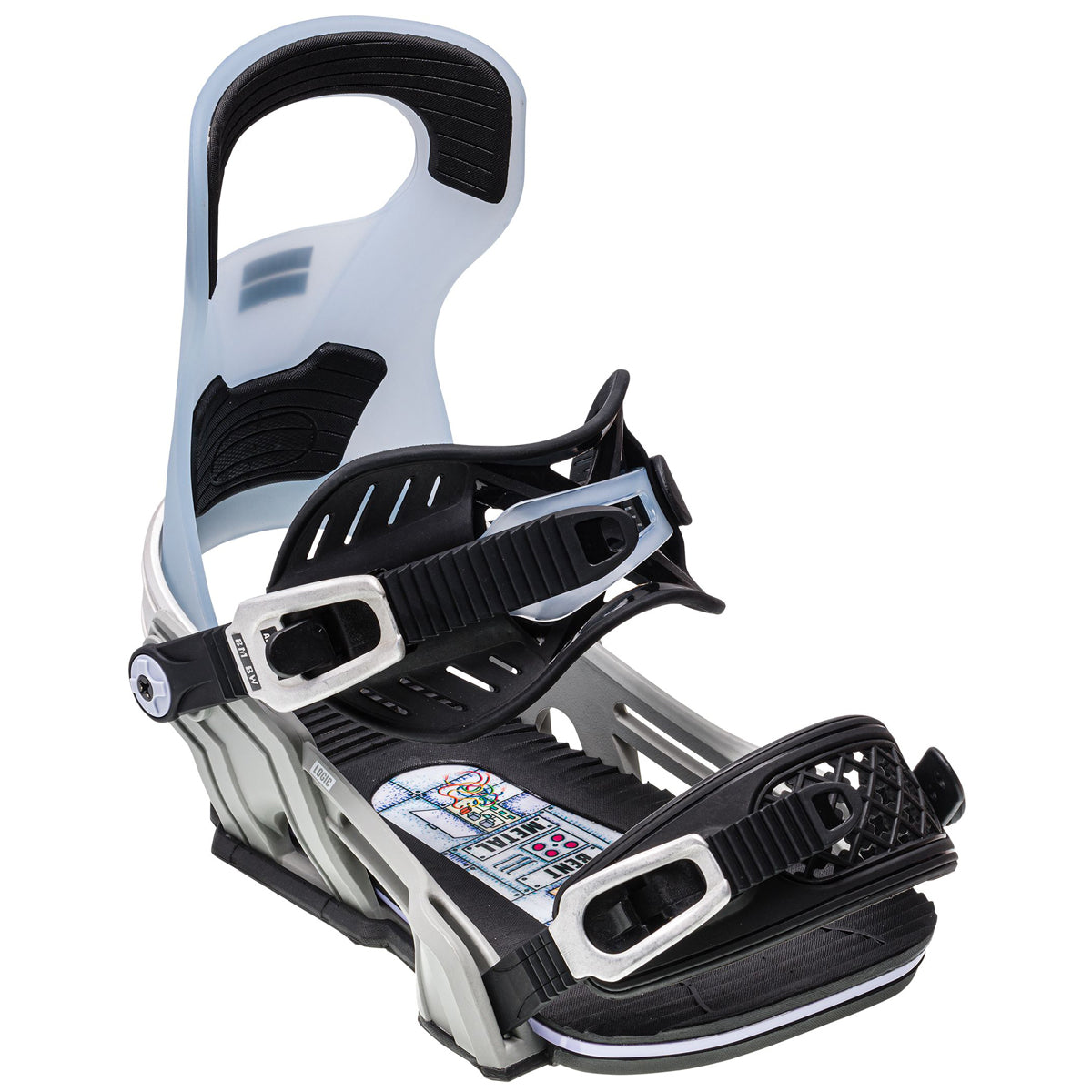 Bent Metal Logic 2024 Snowboard Bindings - Grey image 2