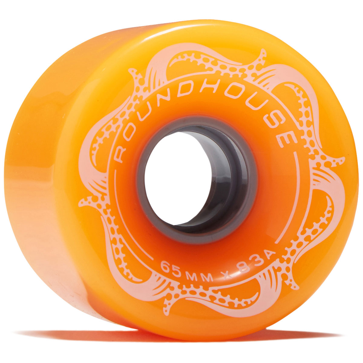 Carver Roundhouse Slick 83a Longboard Wheels - Orange Glo - 65mm image 1