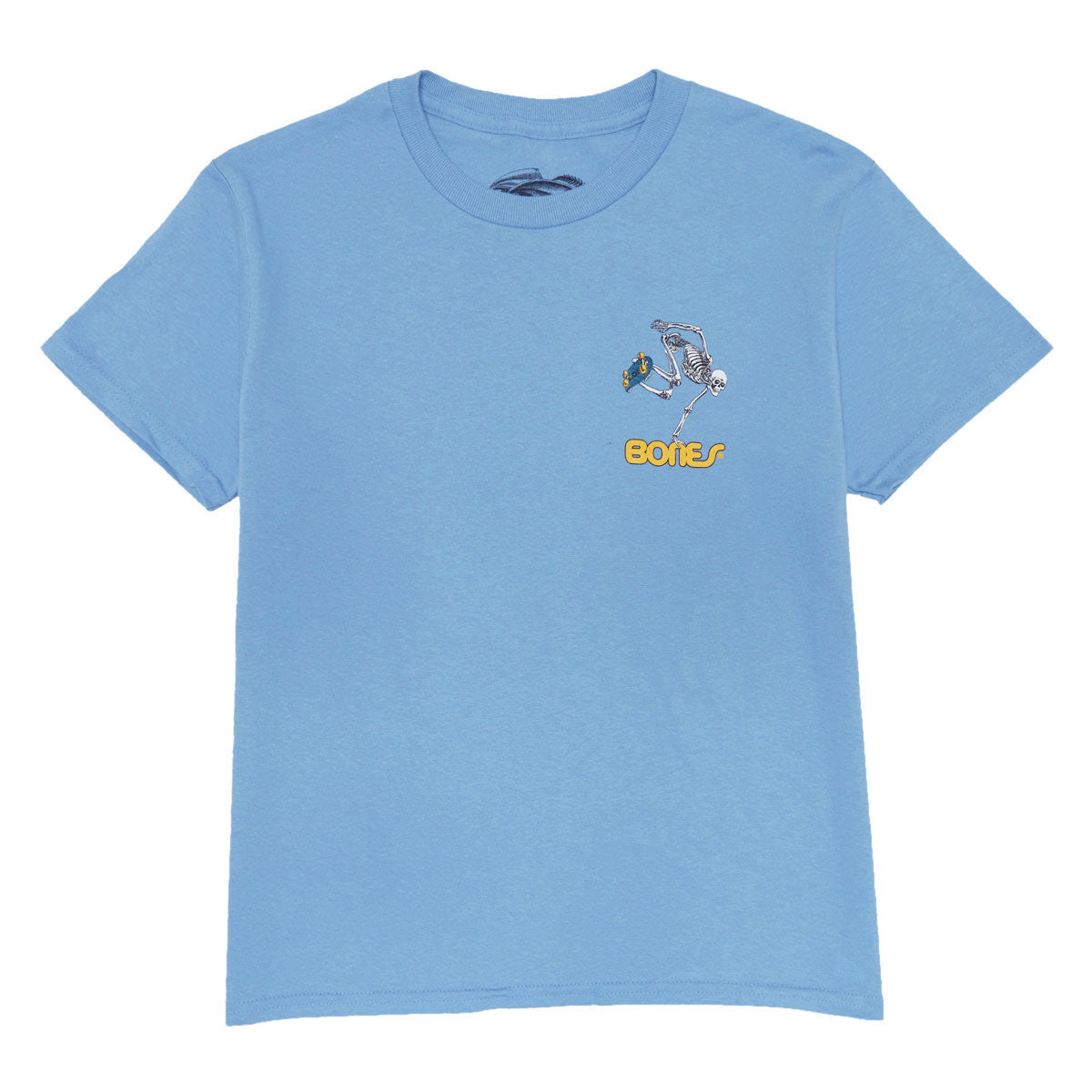 Powell-Peralta Youth Skateboard Skeleton T-Shirt - Carolina Blue image 2