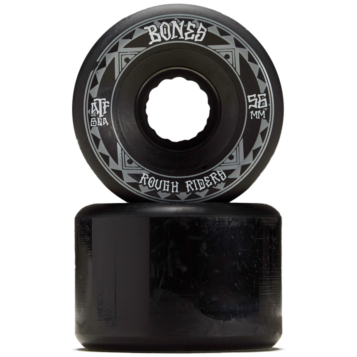 Bones Rough Riders Runners Skateboard Wheels - Black - 56mm image 2