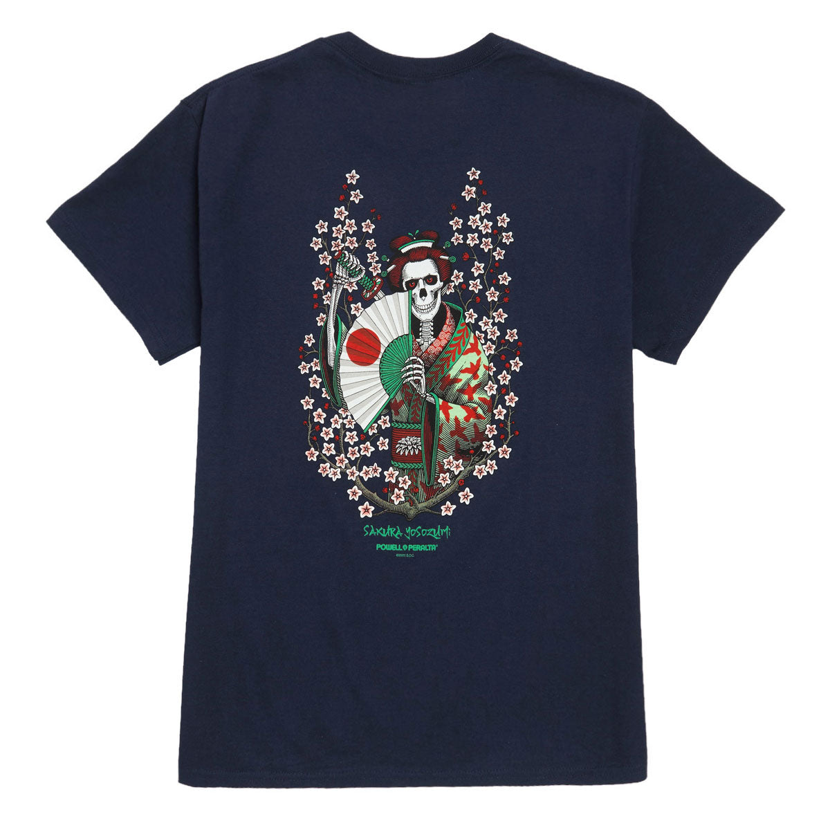 Powell-Peralta Sakura Yosozumi Samurai T-Shirt - Navy image 1