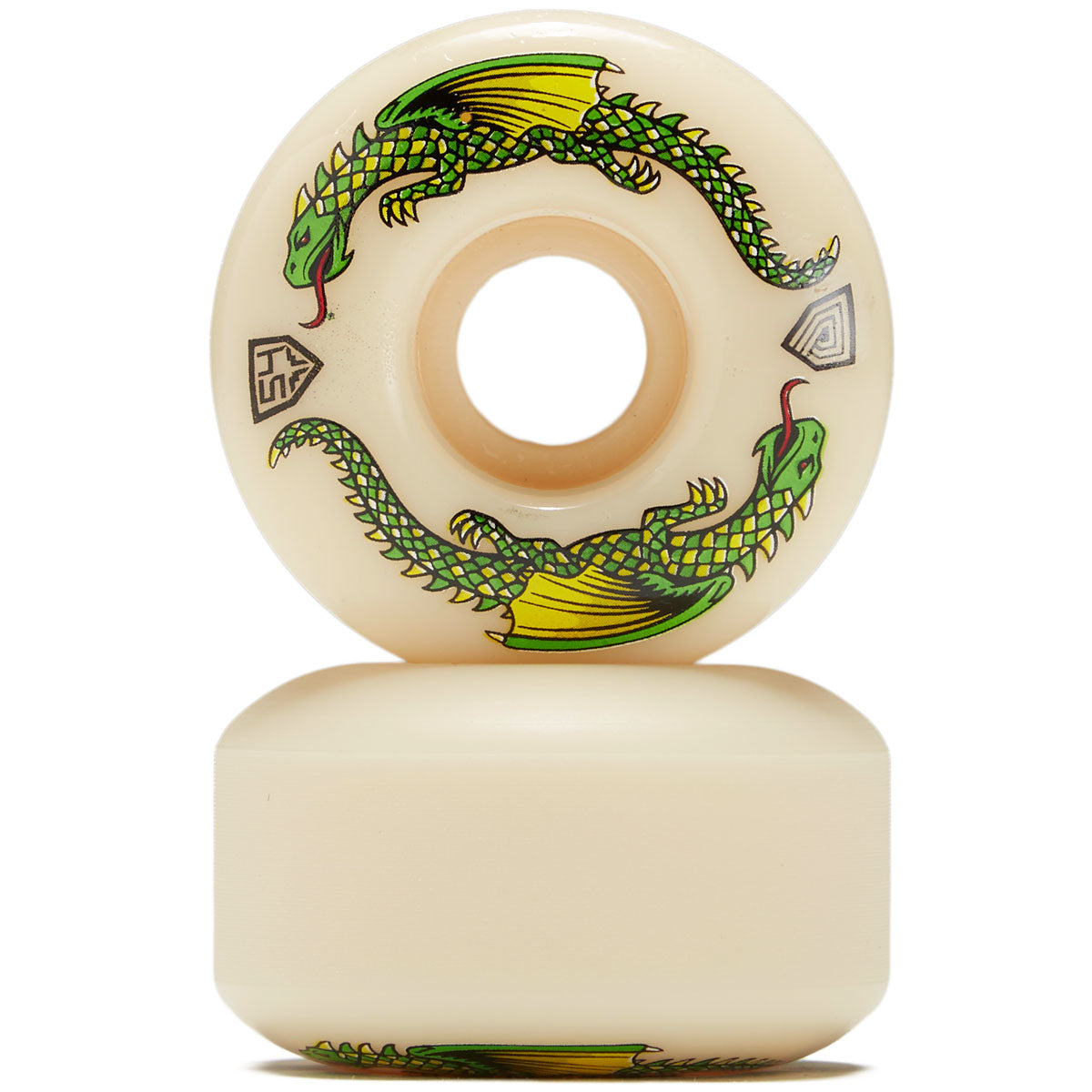 Powell-Peralta Dragon Formula 93A Skateboard Wheels - Off White - 54mm image 2