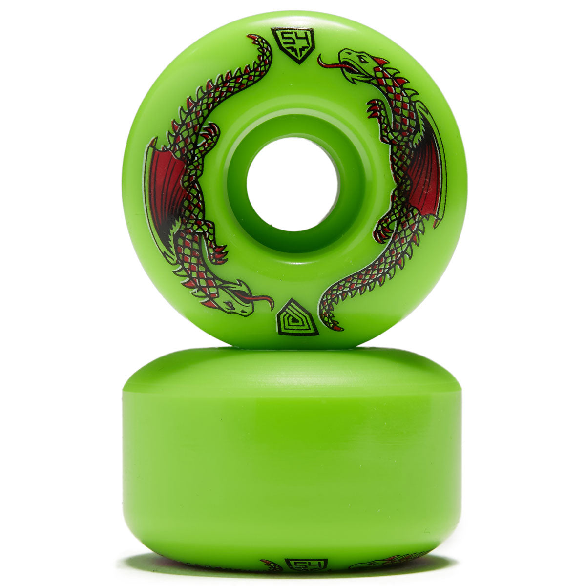 Powell-Peralta Dragon Formula 93A Skateboard Wheels - Green - 54mm image 2