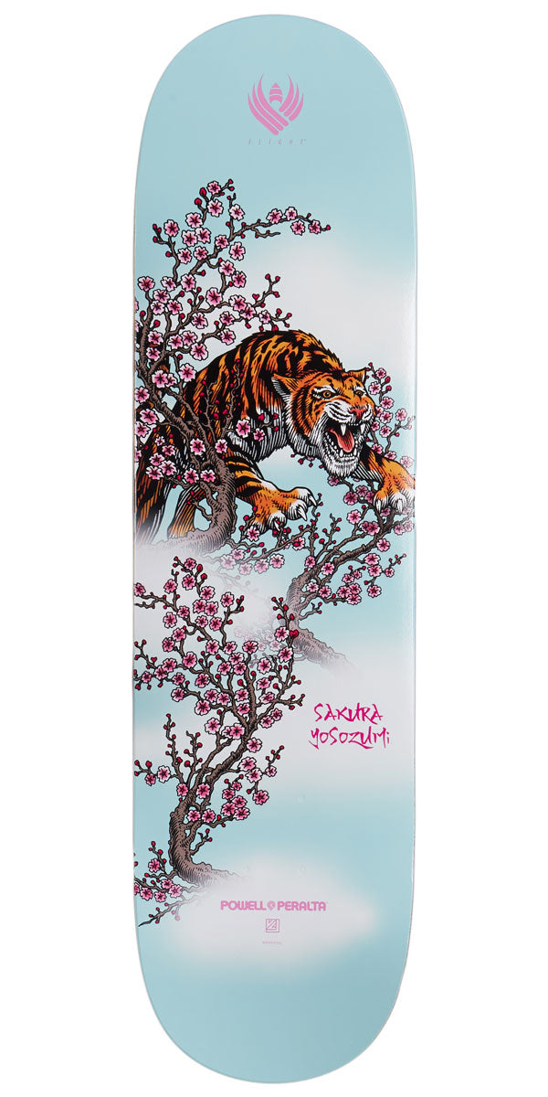 Powell-Peralta Flight Sakura Yosozumi Tiger Skateboard Deck - Blue - 8.25