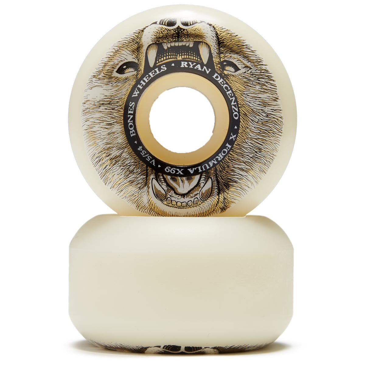 Bones X-Formula Ryan Decenzo Bear Grills 99a V5 Sidecut Skateboard Wheels - 54mm image 2