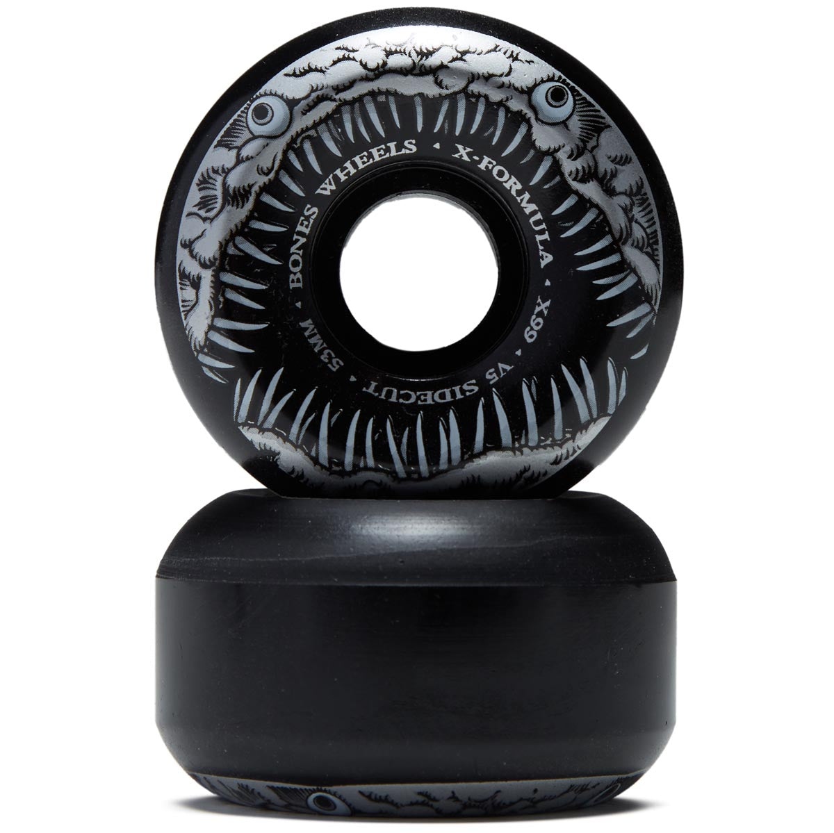 Bones Dark Waters 99a V5 Sidecut Skateboard Wheels - Black - 53mm image 2