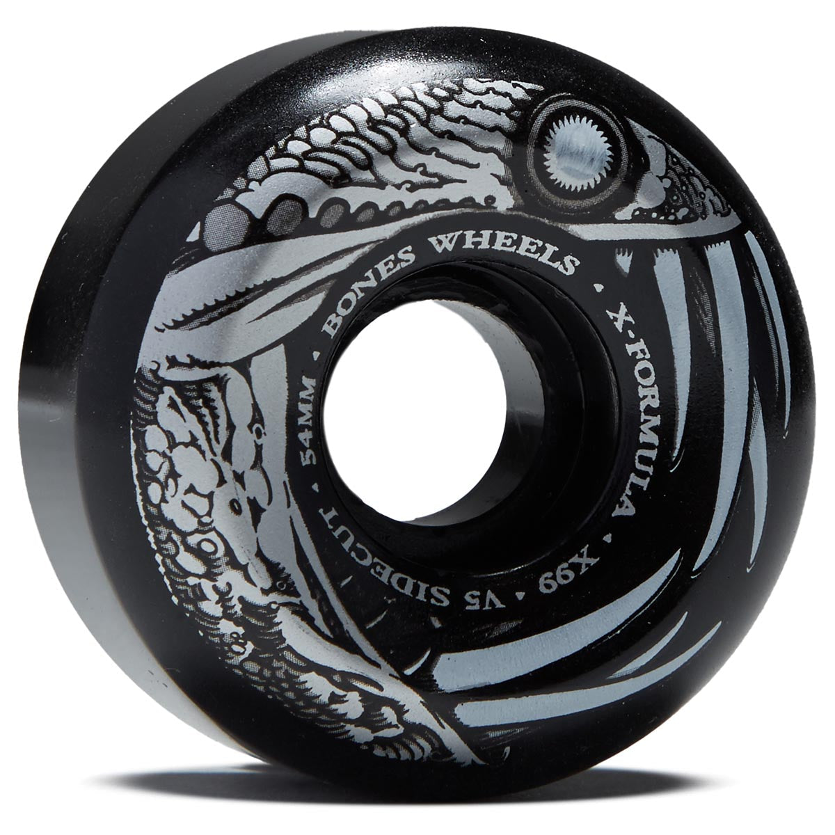 Bones Dark Waters 99a V5 Sidecut Skateboard Wheels - Black - 54mm image 1