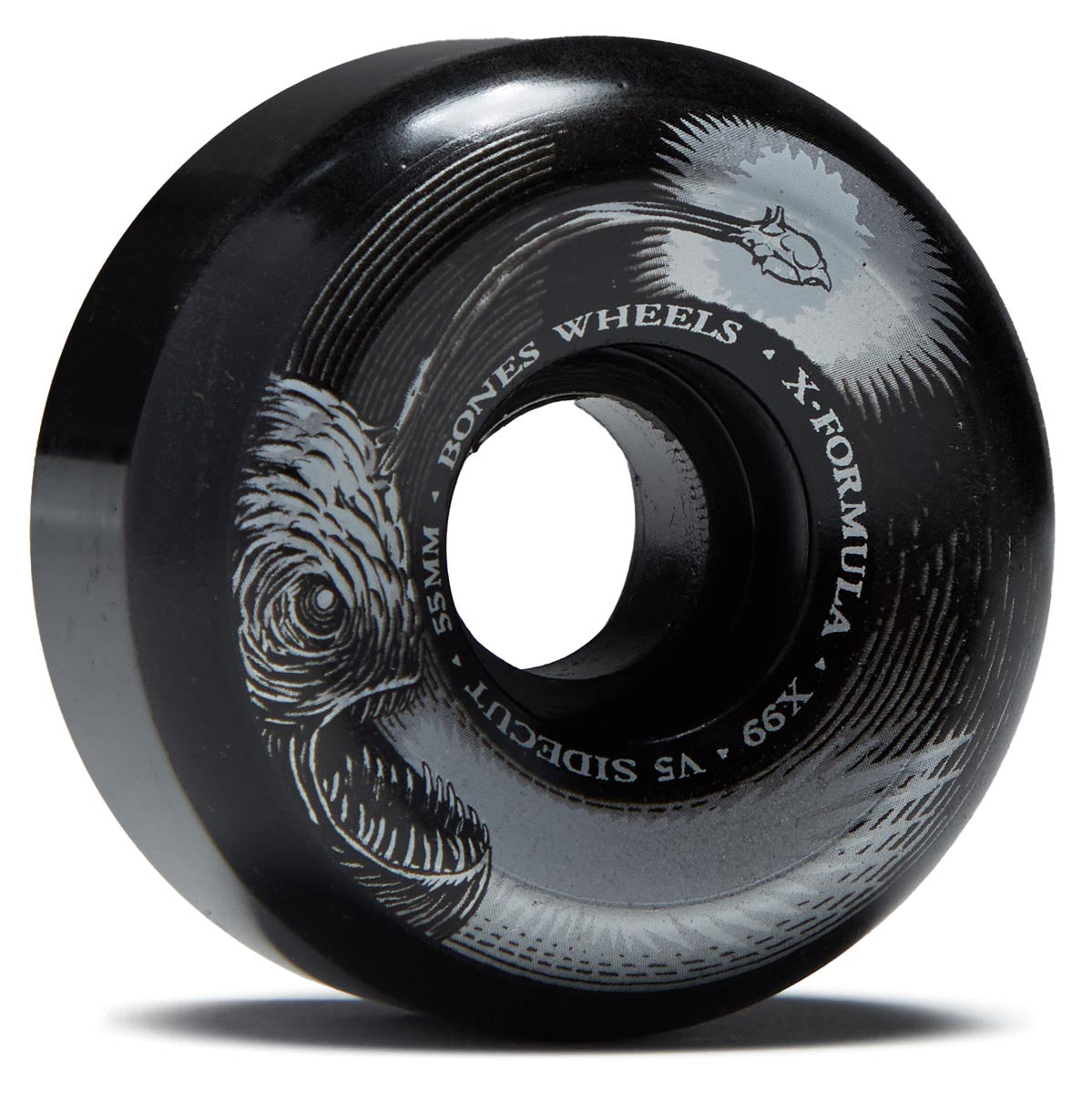 Bones Dark Waters 99a V5 Sidecut Skateboard Wheels - Black - 55mm image 1